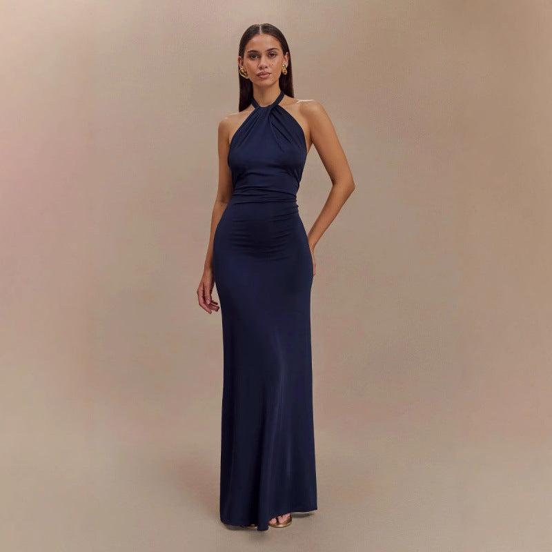 Faera | Robe Longue Dos Nu Drapée