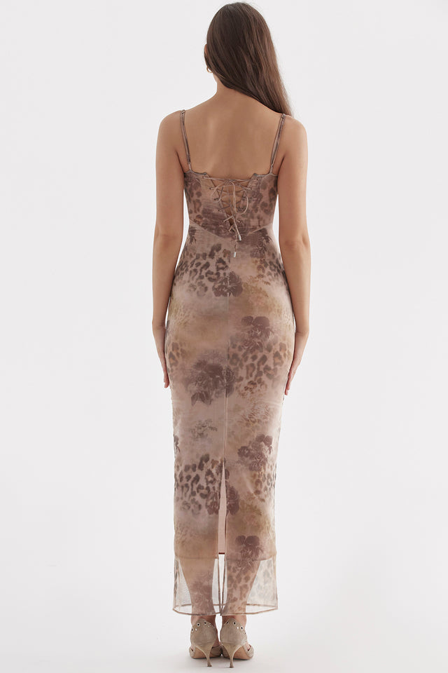 Nina | Robe Longue Bustier Dentelle
