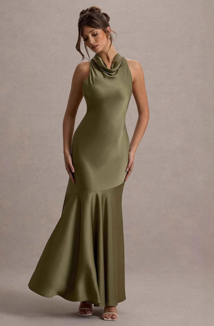 Elya | Robe Longue Évasée Dos Nu