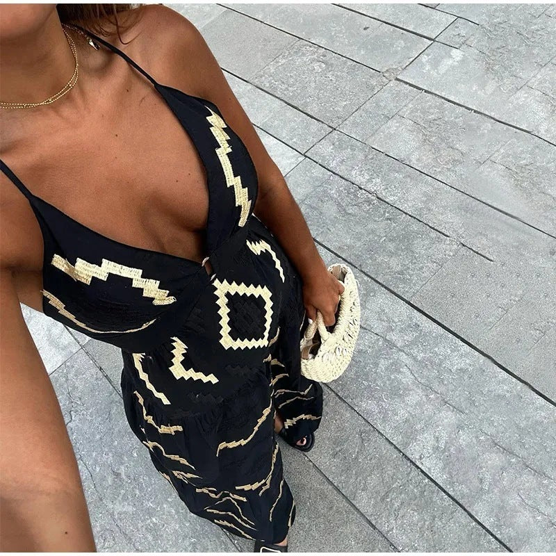 Alodia | Robe Longue Dos Nu à Bretelles