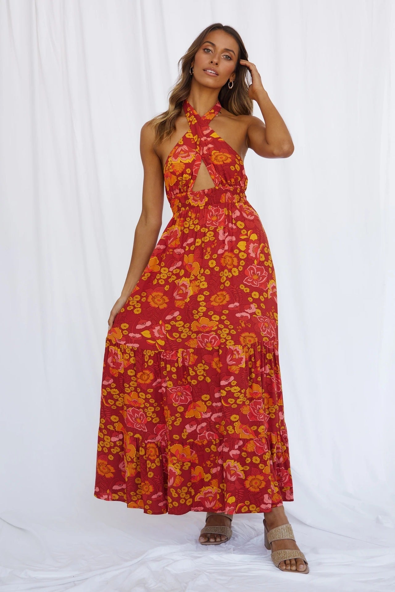 Silene | Robe Longue Fendue Dos Nu