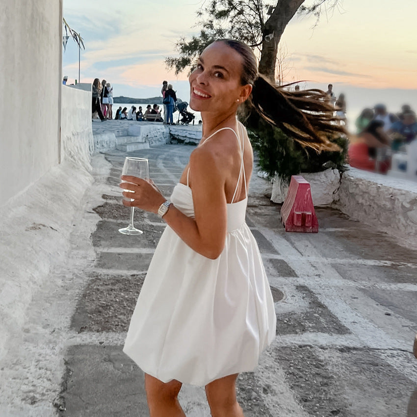 Freya | Robe Courte Bustier Bouffante