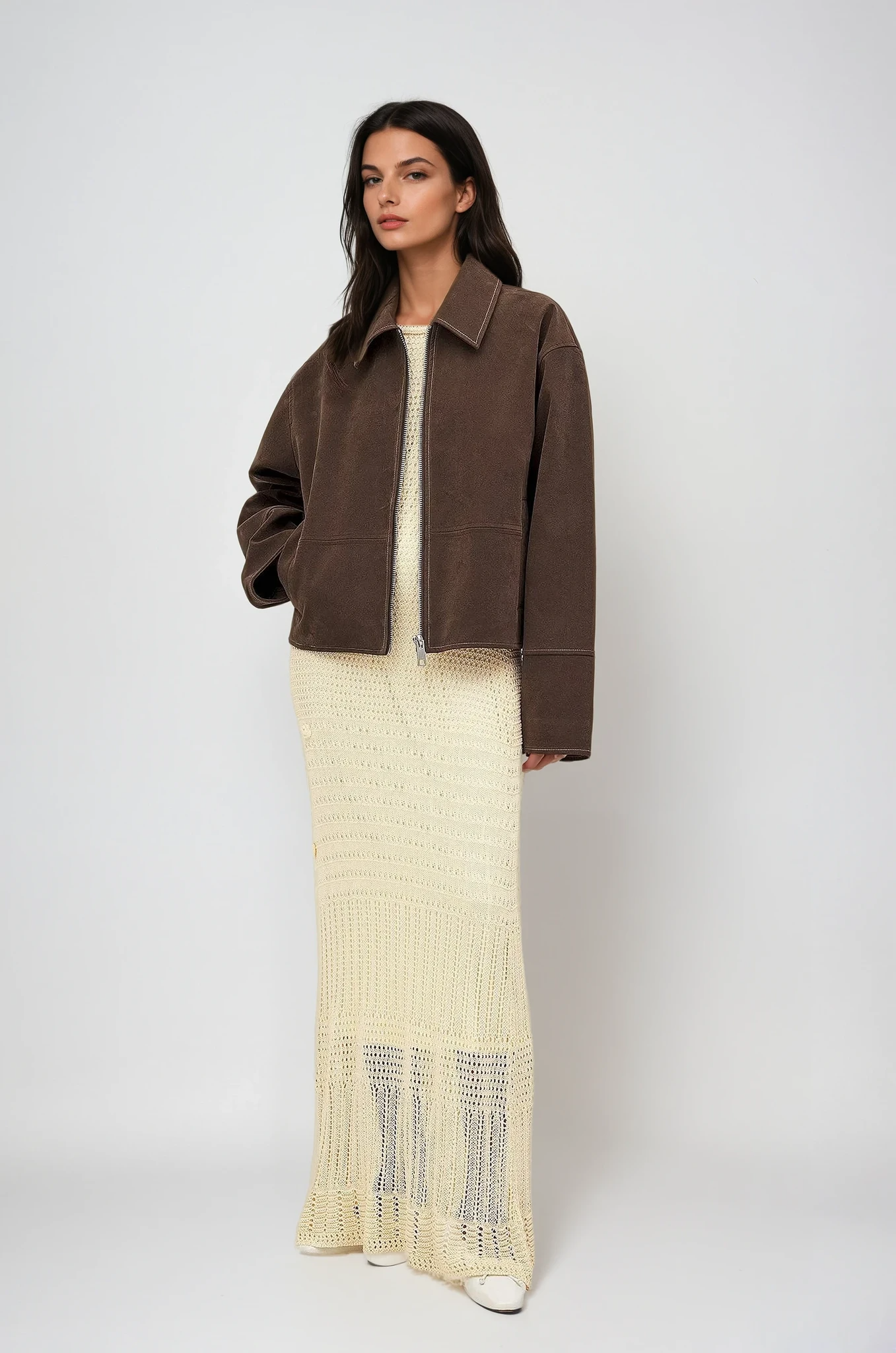 Rhea | Veste Zippée Coupe Droite