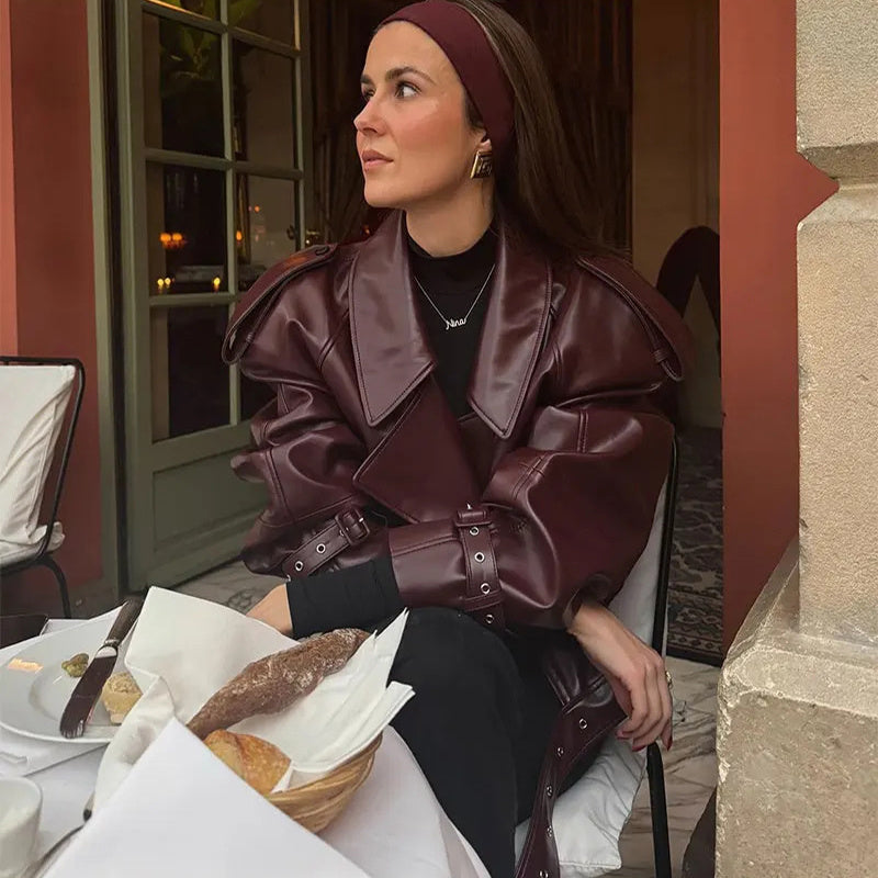 JOAN I VESTE EN CUIR