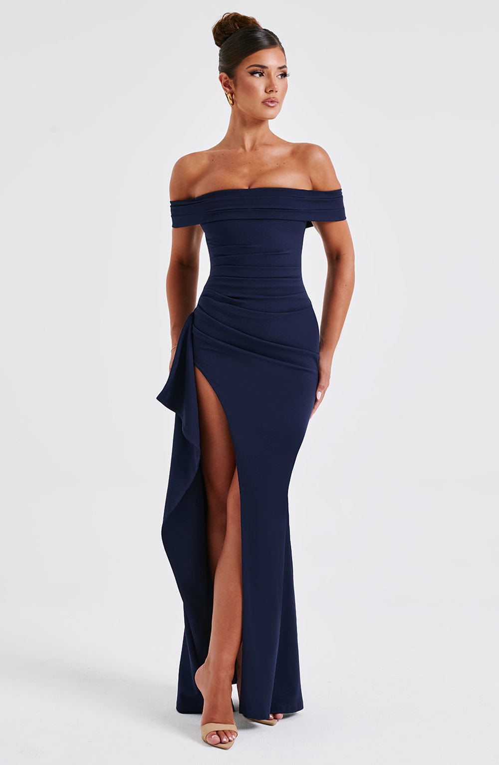 Alice | Robe Longue Fendue Épaules Dénudées