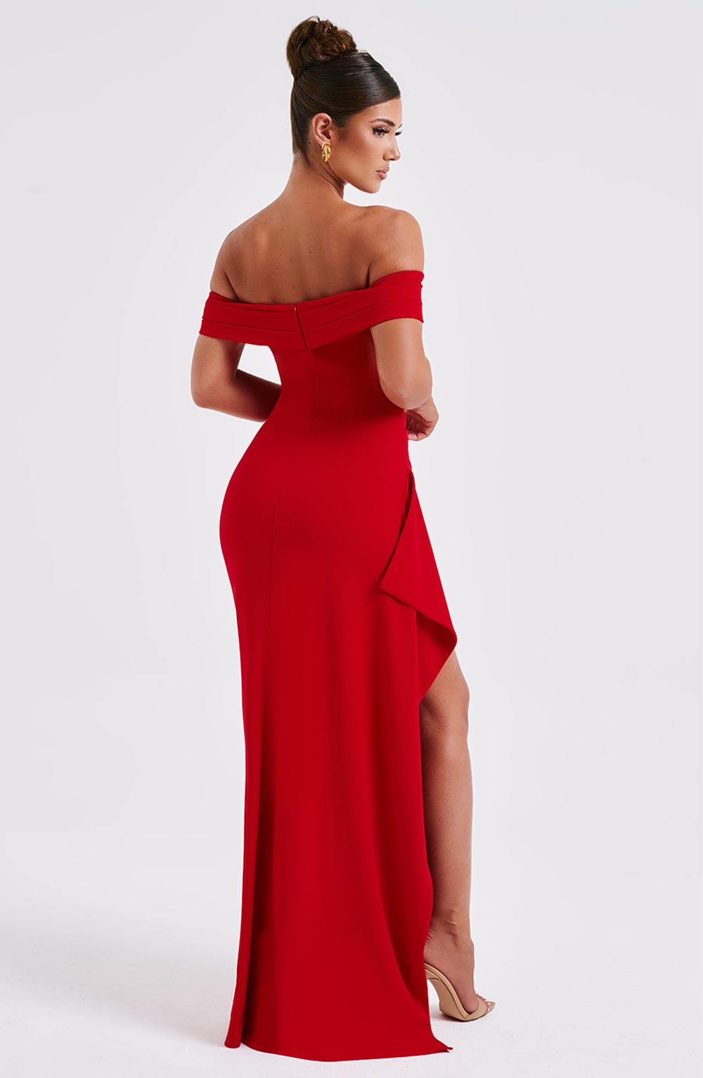 Alice | Robe Longue Fendue Épaules Dénudées