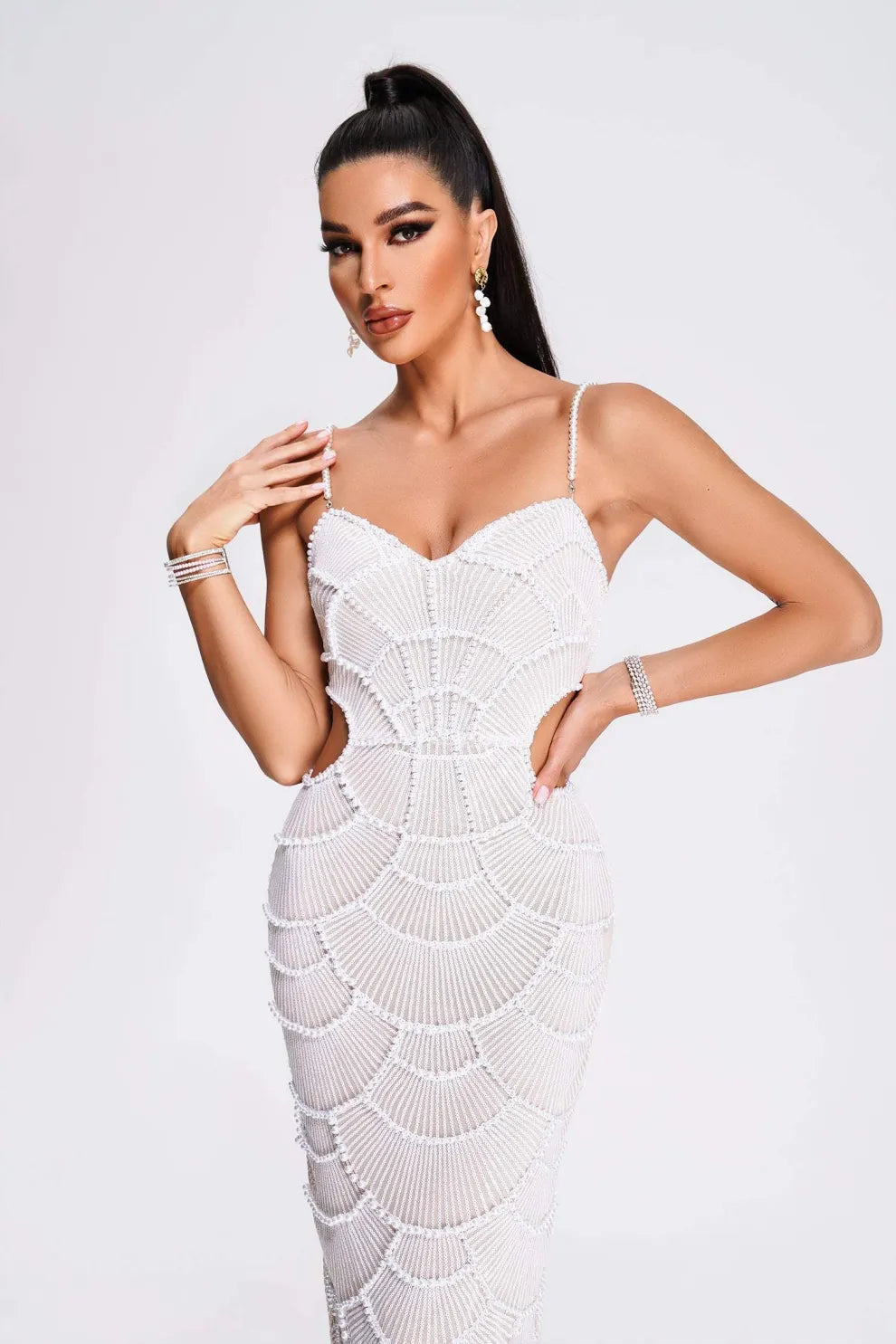 Sara | Robe de Soirée à Perles