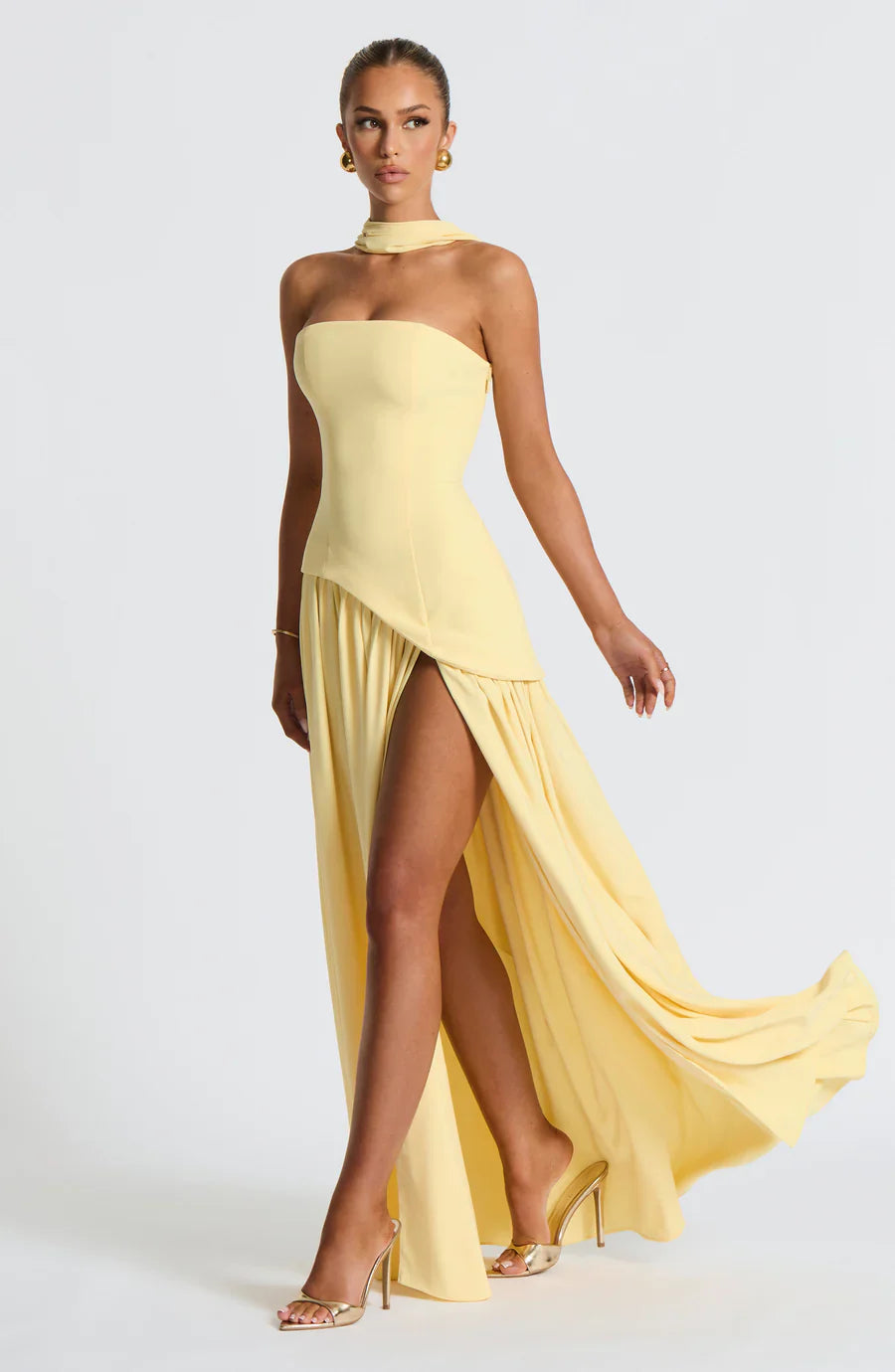 Micah | Robe Longue Fendue Élégante