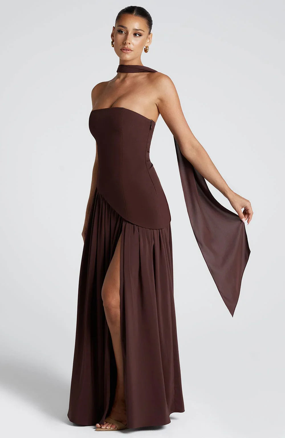 Micah | Robe Longue Fendue Élégante