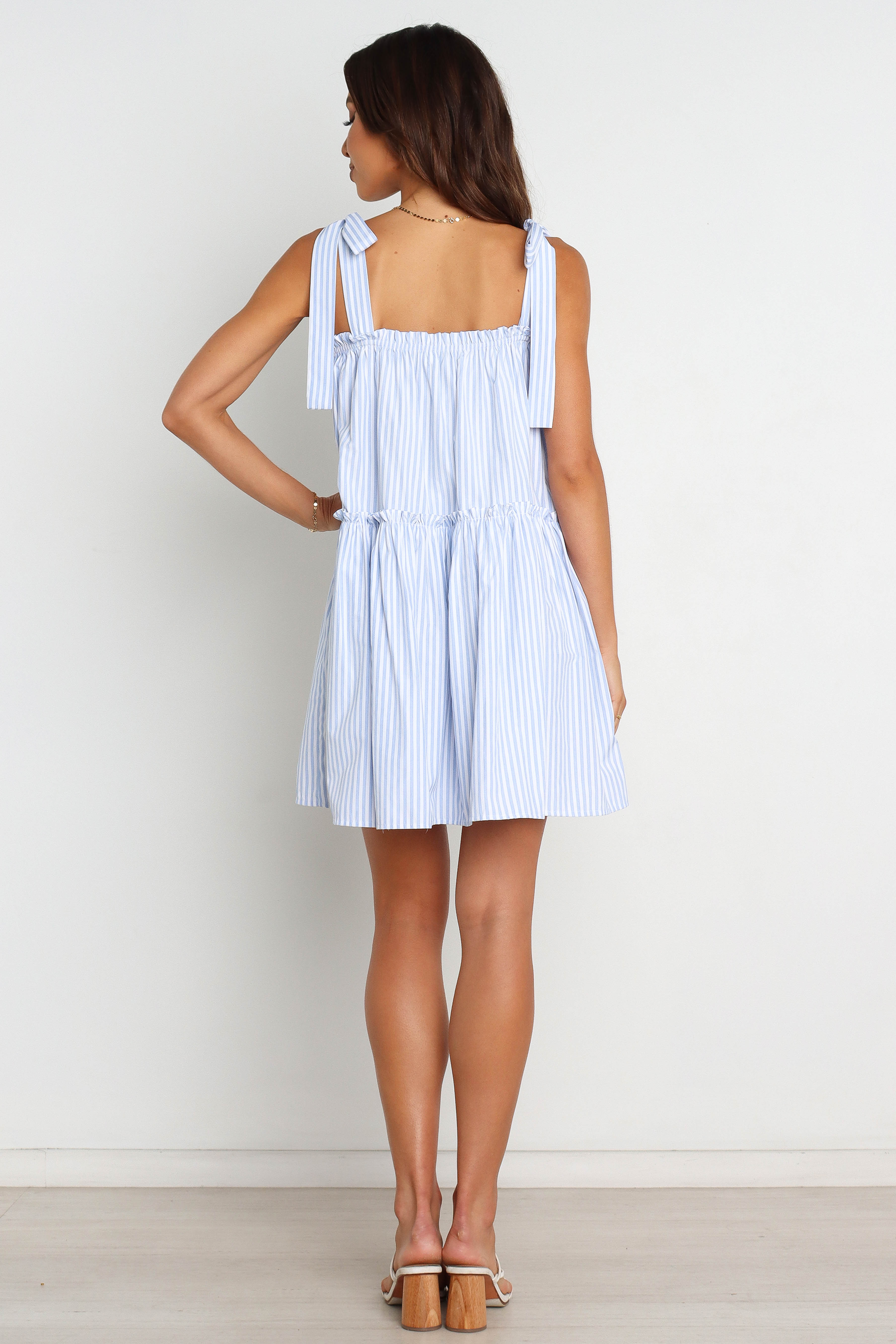Maddie | Robe Courte à Bretelles Rayées