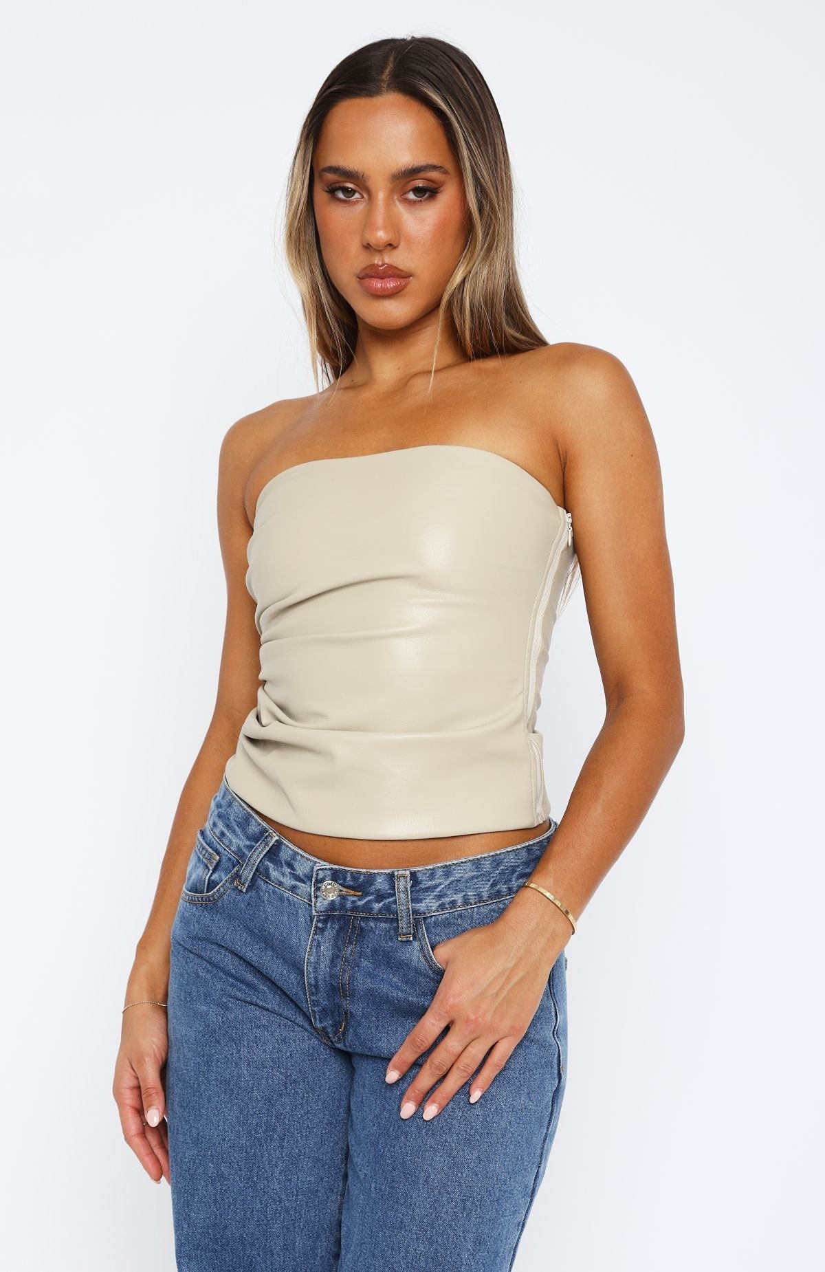 LAETITIA I TANK EN CUIR